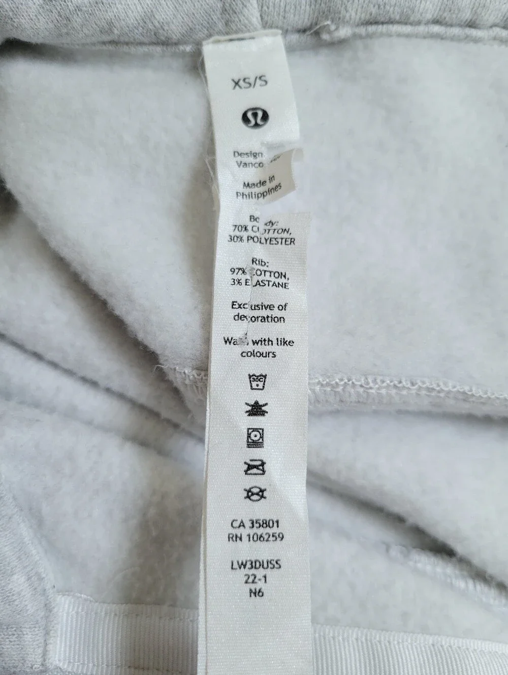 Lululemon Scuba Oversized‎ Half-Zip Hoodie Heathered Core Ultra Light Grey